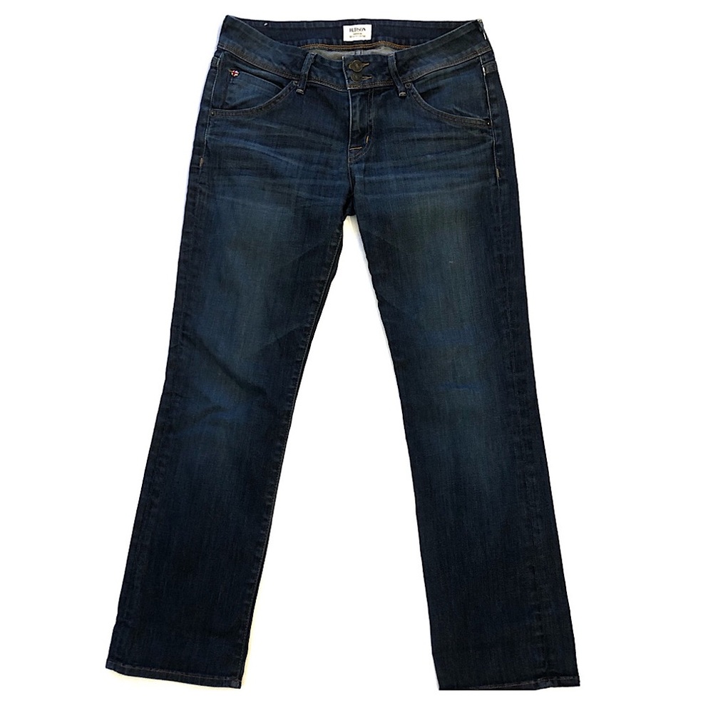 Hudson Dark Wash Straight Leg Jeans